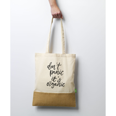 Logotrade promotional item image of: Combi Organic Shopper (160 g/m²) bag