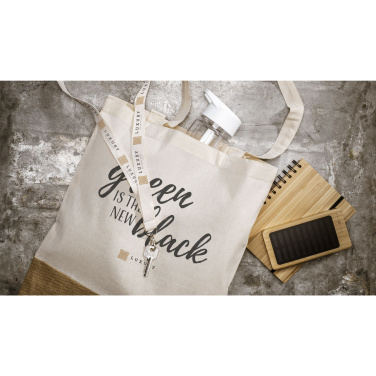 Logo trade promotional merchandise photo of: Combi Organic Shopper (160 g/m²) bag