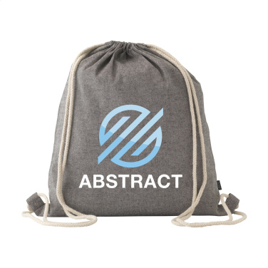 Logo trade promotional giveaway photo of: GRS Recycled Cotton PromoBag (180 g/m²) backpack