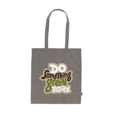 Logotrade promotional gift picture of: GRS Recycled Cotton Shopper (180 g/m²) bag