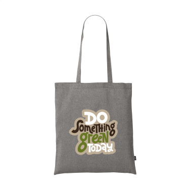 Logo trade promotional giveaways image of: GRS Recycled Cotton Shopper (180 g/m²) bag