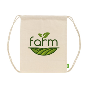 Logotrade promotional item picture of: Organic Cotton GOTS Promo (140 g/m²) backpack