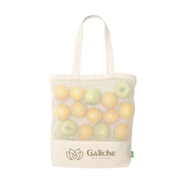 Logotrade promotional item image of: Natura Organic Mesh Shopper (180 g/m²) shopping bag