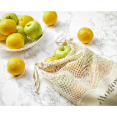 Logo trade advertising product photo of: Natura Organic GOTS Mesh Bag (120 g/m²) fruit bag