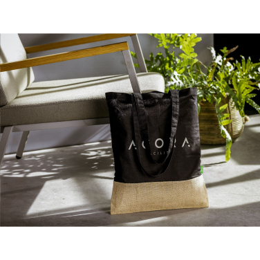 Logo trade promotional giveaway photo of: Combi Organic Shopper (160 g/m²) bag