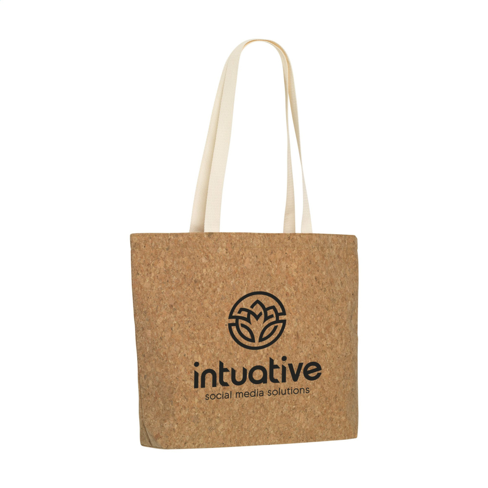 Logo trade promotional gift photo of: Lagos Cork Shopper bag