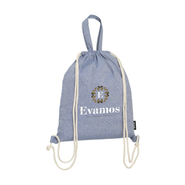 Logo trade promotional merchandise image of: GRS Recycled Cotton PromoBag Plus (180 g/m²) backpack