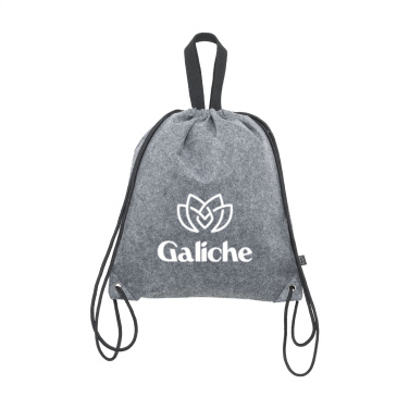 Logo trade promotional gifts picture of: GRS RPET Felt PromoBag Plus backpack