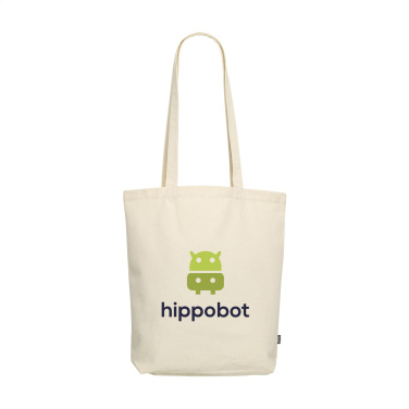 Logo trade promotional gifts image of: GRS Recycled Canvas Bag Natural (260 g/m²)