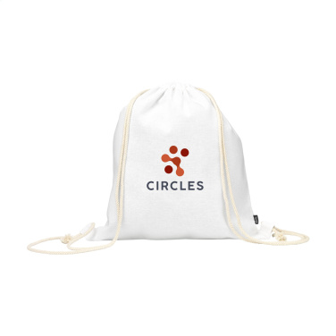 Logo trade promotional gift photo of: PromoColour GRS Recycled Cotton Backpack (150 g/m²)