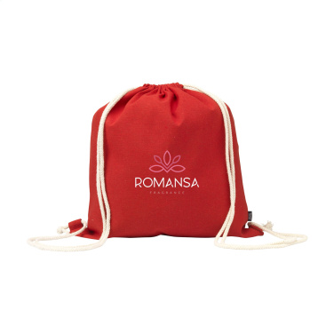 Logo trade promotional items picture of: PromoColour GRS Recycled Cotton Backpack (150 g/m²)