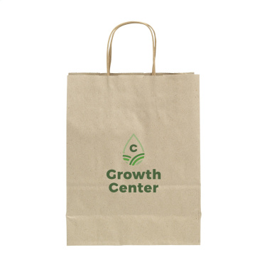 Logotrade promotional item picture of: Leaf It Bag recycled grass paper (90 g/m²) S