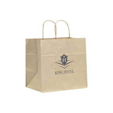 Logo trade promotional items image of: Leaf It Bag recycled grass paper (90 g/m²) L