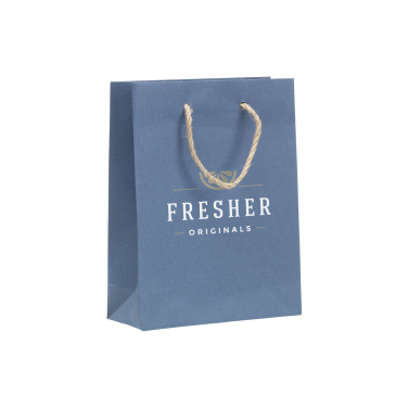 Logo trade promotional gifts image of: Leaf It Bag recycled with jeans fibres (180 g/m²) S