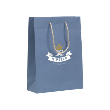 Logo trade promotional merchandise picture of: Leaf It Bag recycled with jeans fibres (180 g/m²) M