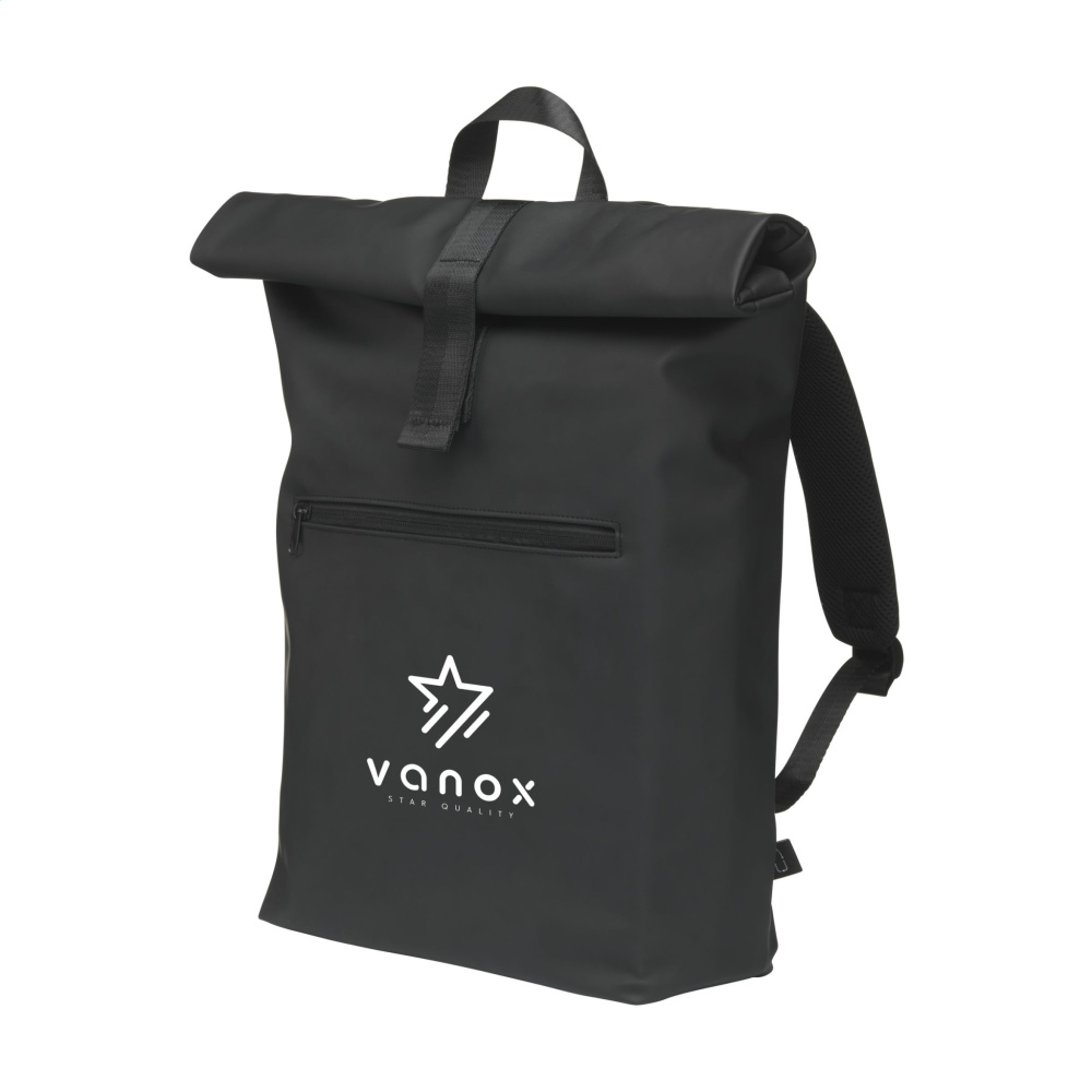 Logo trade promotional items picture of: Lennon Roll-Top Recycled Backpack