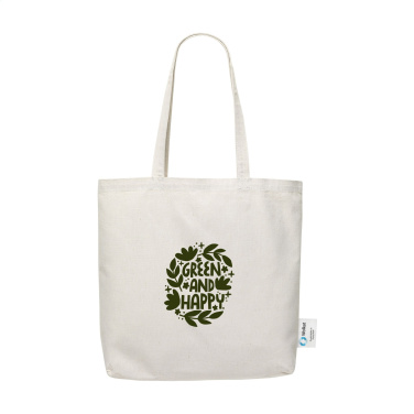 Logo trade promotional giveaways image of: Wolkat Rabat Recycled Textile Shopper