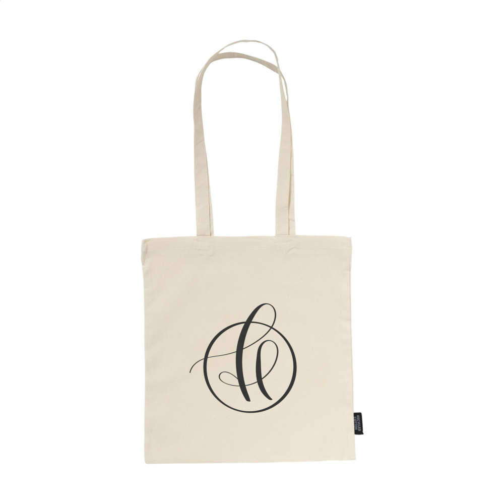 Logo trade corporate gifts image of: ShoppyBag GRS Recycled Cotton (140 g/m²)