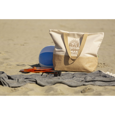 Logotrade promotional merchandise picture of: Cancun Beachbag Organic Cotton (320 g/m²)