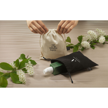 Logo trade promotional products picture of: Gift Pouch Natural GRS Recycled Cotton (150 g/m²) S