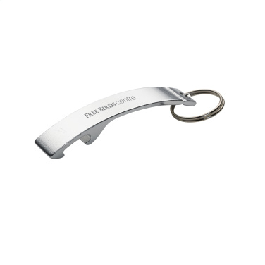 Logo trade promotional item photo of: Alu Opener keyring