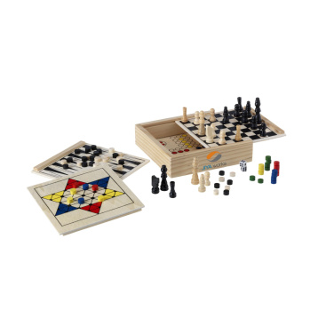 Logotrade corporate gift image of: WoodGame 5-in-1 game set