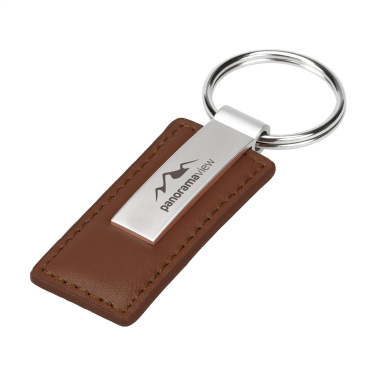 Logotrade promotional giveaway image of: LeatherKey keyring