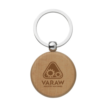 Logotrade advertising products photo of: WoodKey Circle keychain