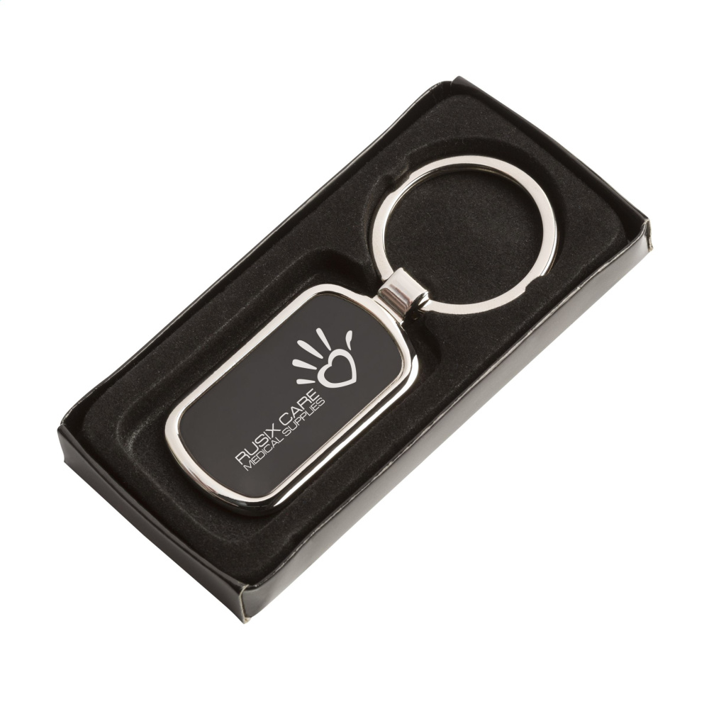 Logotrade promotional merchandise picture of: KeyTag Rectangular keyring