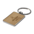 Bamboo Key Rectangle keyring, bamboo