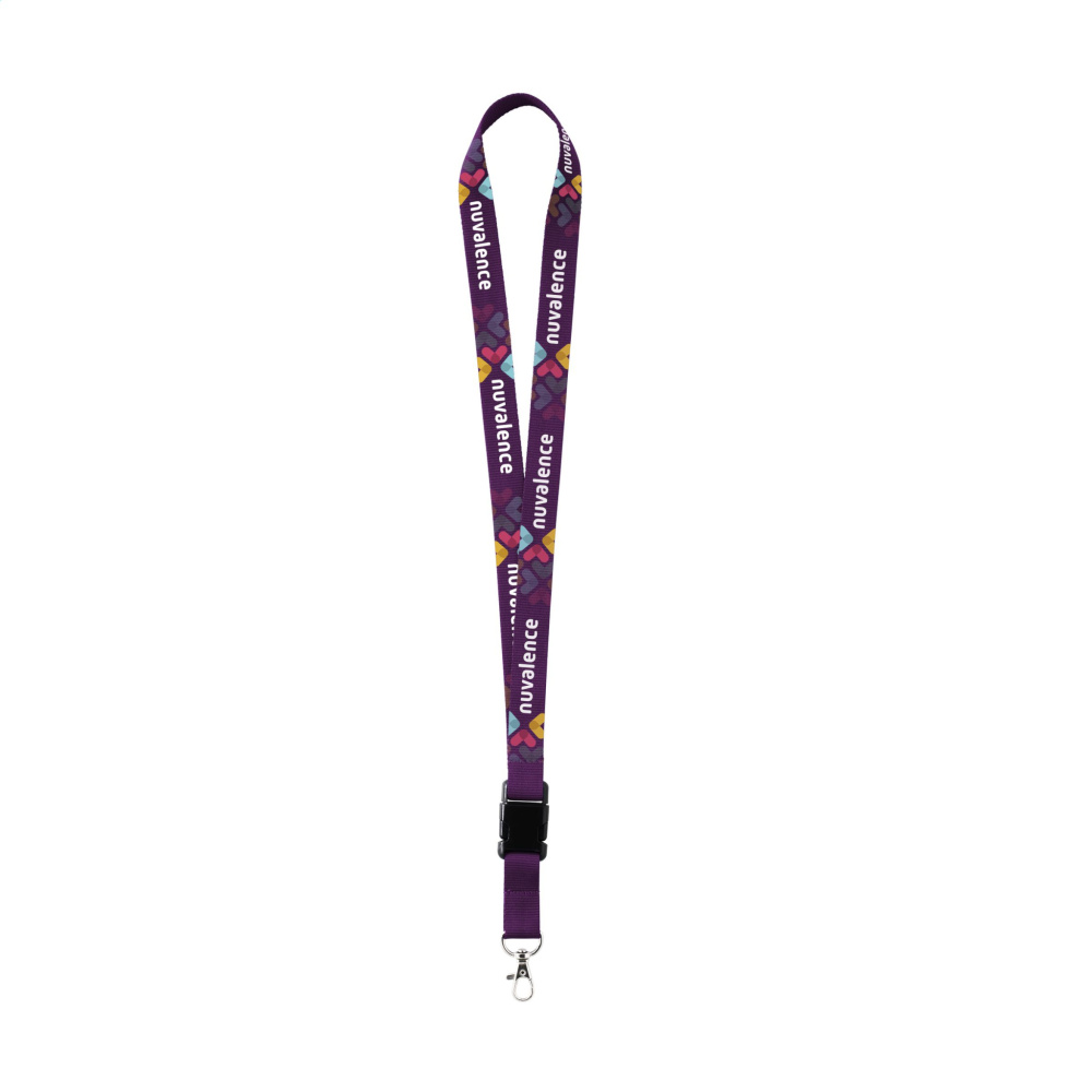 Logo trade promotional giveaways image of: Lanyard Sublimation Buckle keycord 20 mm