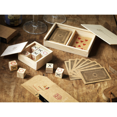 Logotrade promotional item picture of: Tic Tac Toe Game Bamboo