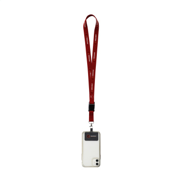 Logotrade promotional giveaway picture of: Lanyard Sublimatie Buckle RPET 2 cm with Patch keycord