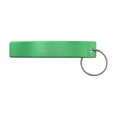 Logo trade corporate gift photo of: Alu Opener GRS Recycled keyring