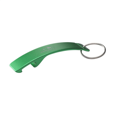 Logotrade advertising products photo of: Alu Opener GRS Recycled keyring