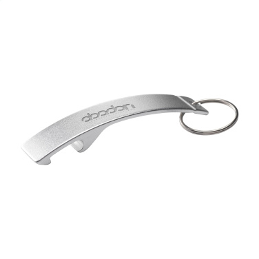 Logo trade promotional merchandise picture of: Alu Opener GRS Recycled keyring