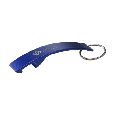 Logo trade promotional item photo of: Alu Opener GRS Recycled keyring