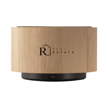 Logotrade promotional item image of: Wave Bamboo Wireless Speaker