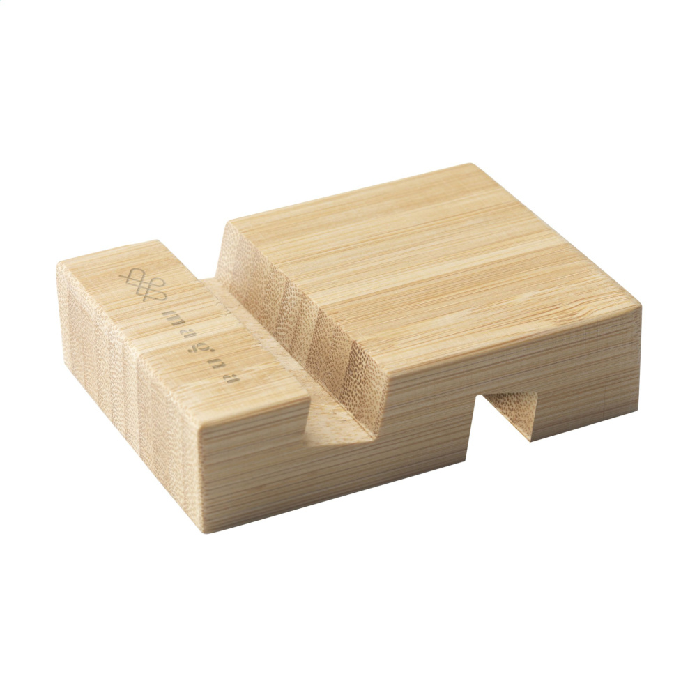 Logo trade corporate gift photo of: Supporto Bamboo phone stand