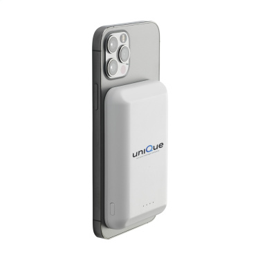 Logo trade promotional product photo of: Force Magnetic RCS Recycled Wireless Powerbank 5000