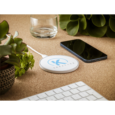 Logo trade corporate gifts picture of: Coil RCS Recycled Wireless Charger