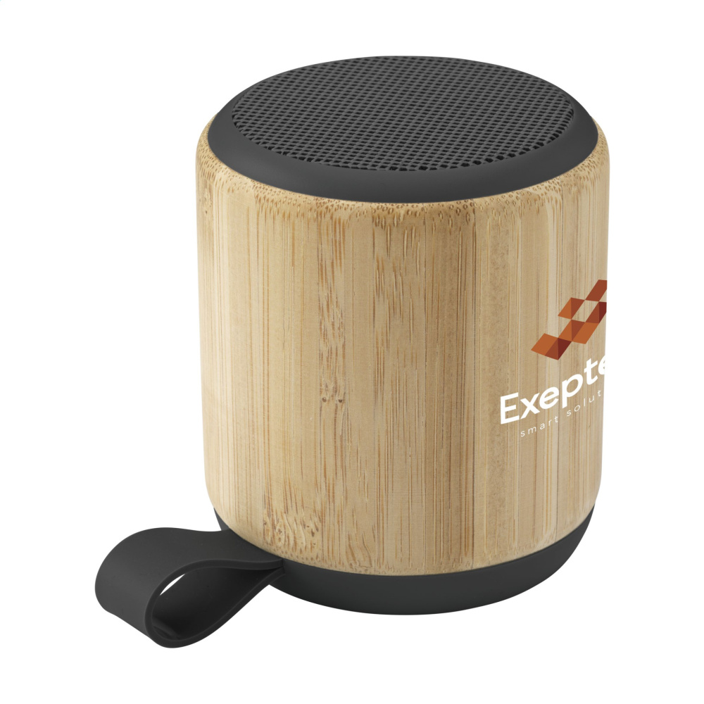 Logo trade promotional gift photo of: Timor Bamboo Wireless Speaker