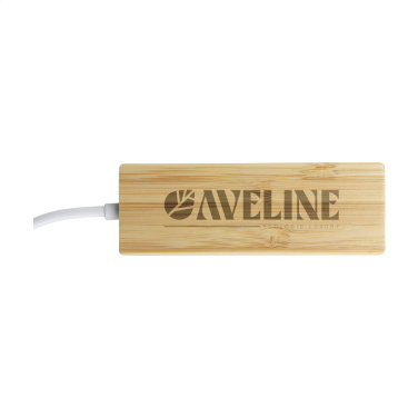 Logo trade promotional giveaway photo of: Bamboo USB Hub