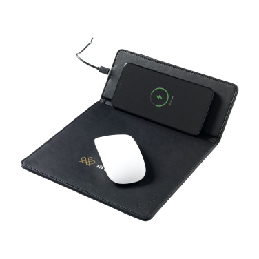 Logo trade promotional merchandise image of: RCS Recycled Wireless Charging Mousepad