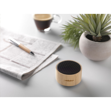 Logotrade promotional item image of: Wave Bamboo Wireless Speaker