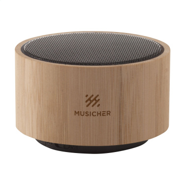 Logo trade promotional merchandise picture of: Wave Bamboo Wireless Speaker