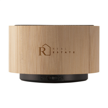 Logo trade promotional giveaways image of: Wave Bamboo Wireless Speaker