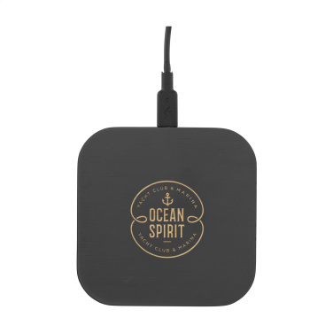 Logotrade promotional product image of: Bamboo Wireless Charger 15W