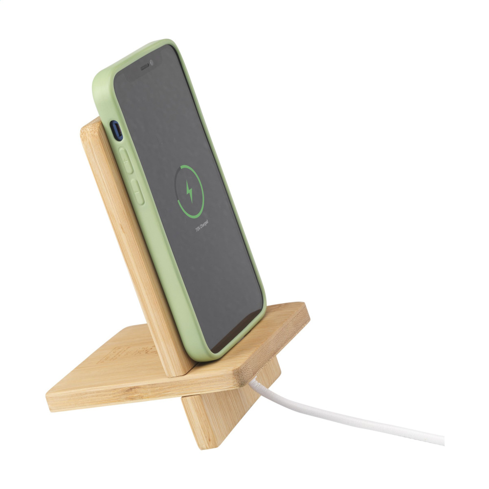 Logotrade promotional item picture of: Miyo Bamboo Phone Stand