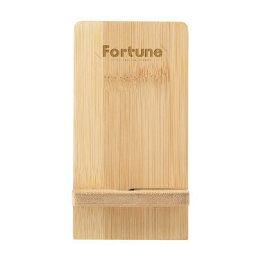 Logotrade promotional giveaway image of: Miyo Bamboo Phone Stand